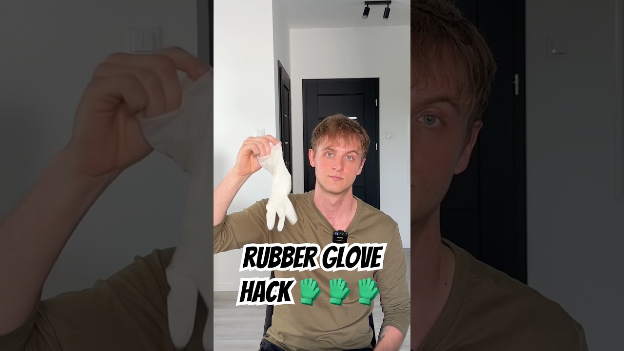 Quick Rubber Glove Trick 🧤 Save Time with This Simple Hack!