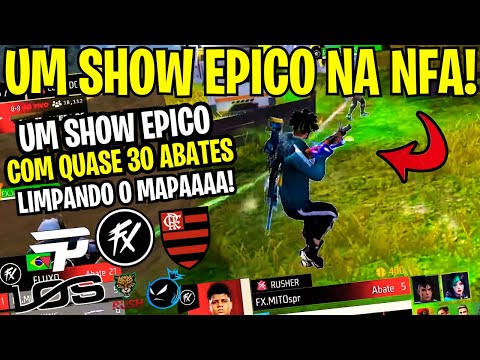 MEU DEUSS! FLUXO LIMPOU O MAPA NA NFA NESSE BOOYAH SIMPLISMENTE EPICOOO! UM SHOW NA NFA!