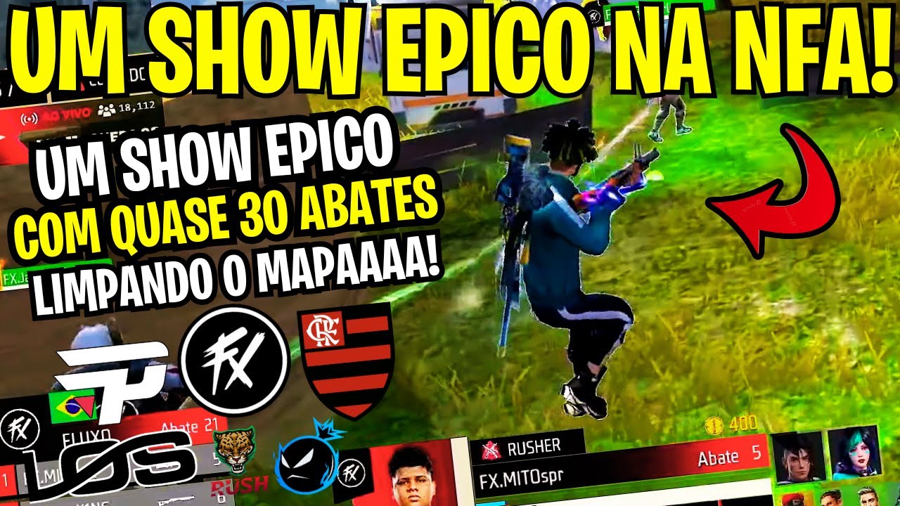 Incrível! Fluxo Limpa o Mapa na NFA com um BOOYAH ÉPICO! 🔥