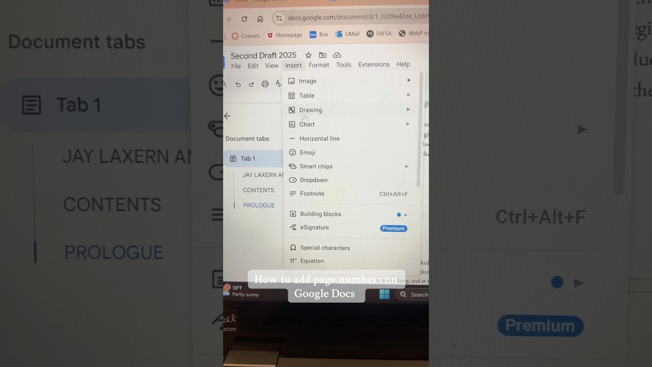 Add Page Numbers in Google Docs 📄