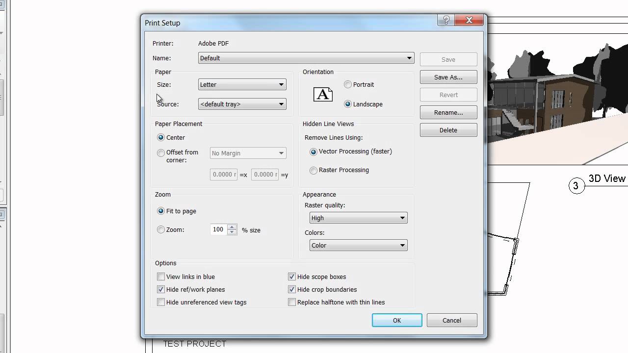Revit 2011: Print Views to PDF for Arch 📄