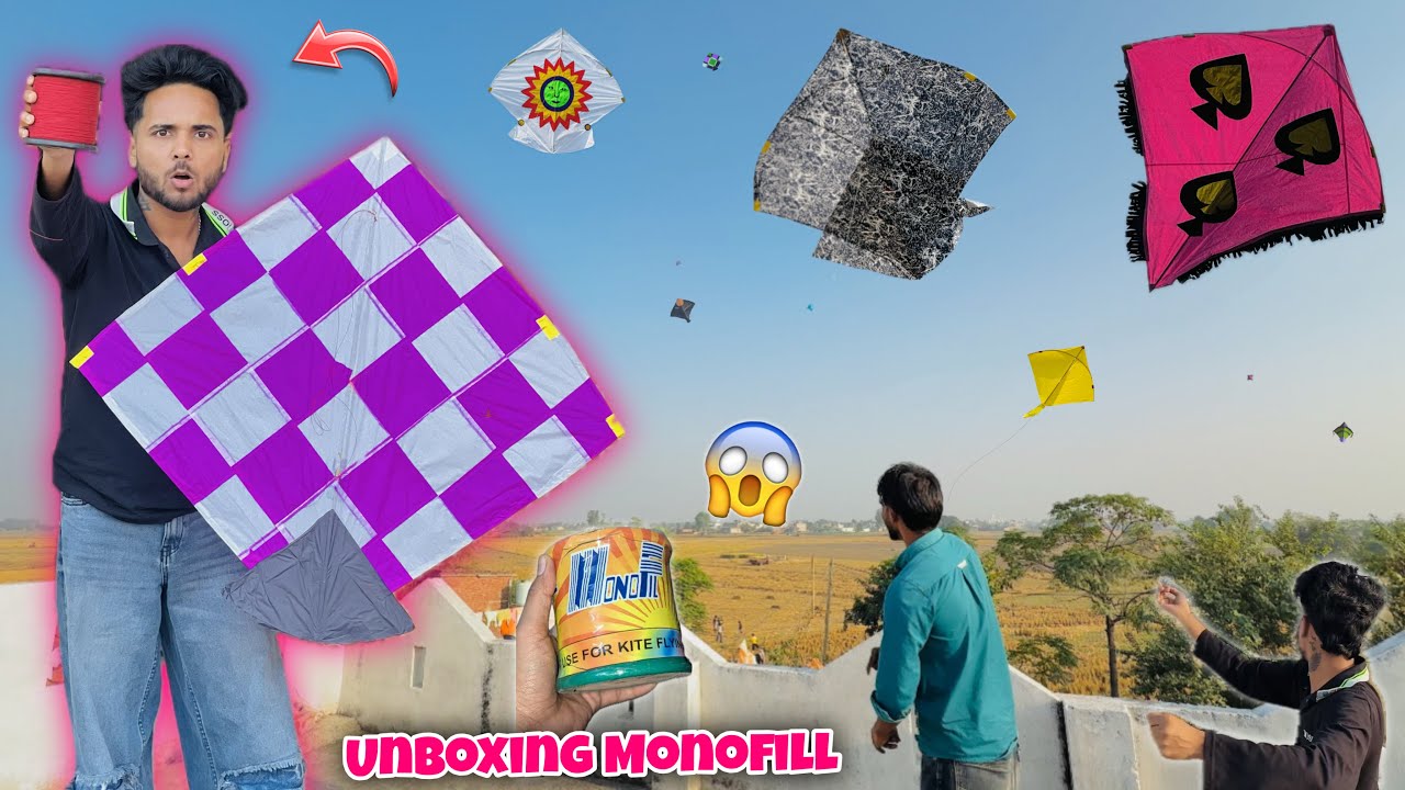 Unboxing the Monofill Gattu & Epic Kite Fight with Friends! 🪁 | Kite Vlog 2025