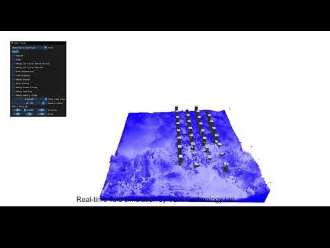 Real-time Fluid dynamics in Vsim