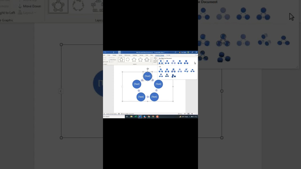 Master SmartArt in MS Word | #shorts