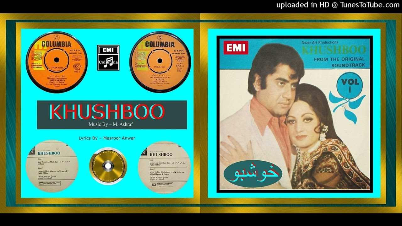 Yeh-Wahiyan-Mujhko - Mehnaz - Masroor Anwar - MD M. Ashraf  - Khushboo  1979 - Vinyl 320k Ost