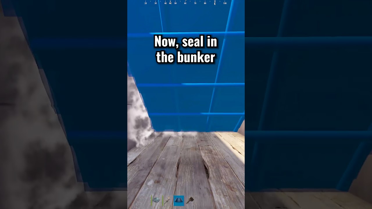 How To Make A Simple Roof Bunker In Rust!