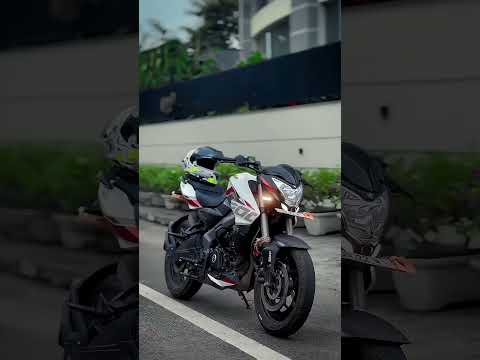 ns200 white colour 2024 new model 🚀❤️#trending #rider #shorts #youtube