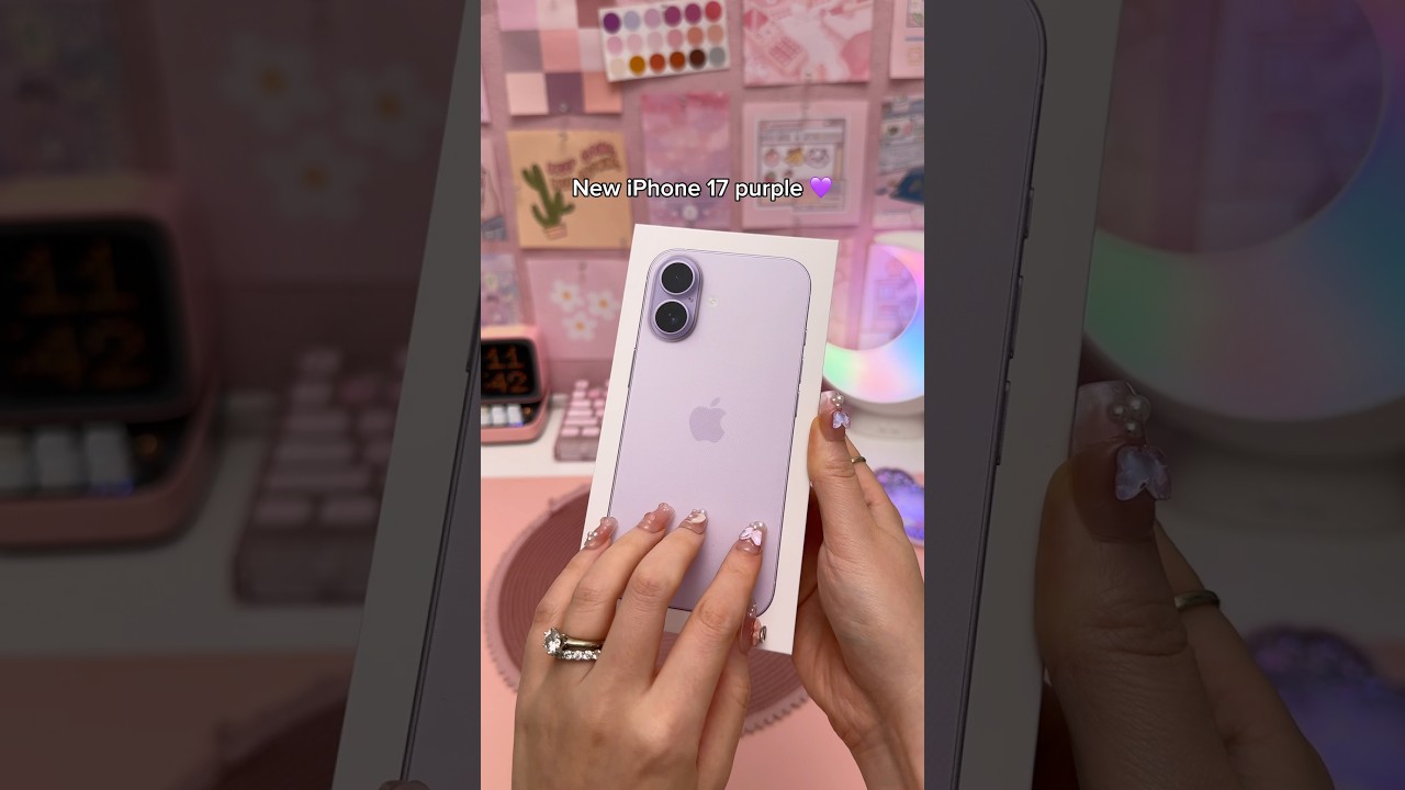 Unboxing the Stunning Purple iPhone 17 + ESR Case & Screen Protector 💜