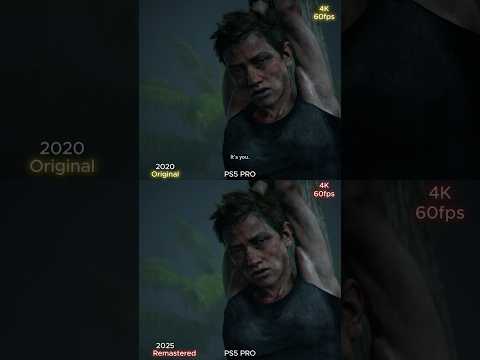 THE LAST OF US PART 2 PS5 PRO VS PS4 Graphics Comparison #thelastofus2 #ps5pro #shorts
