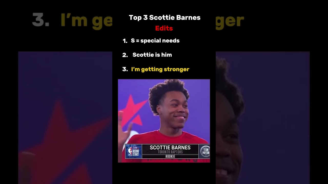 Top 10 Scottie Barnes Highlights You Can't Miss 🏀