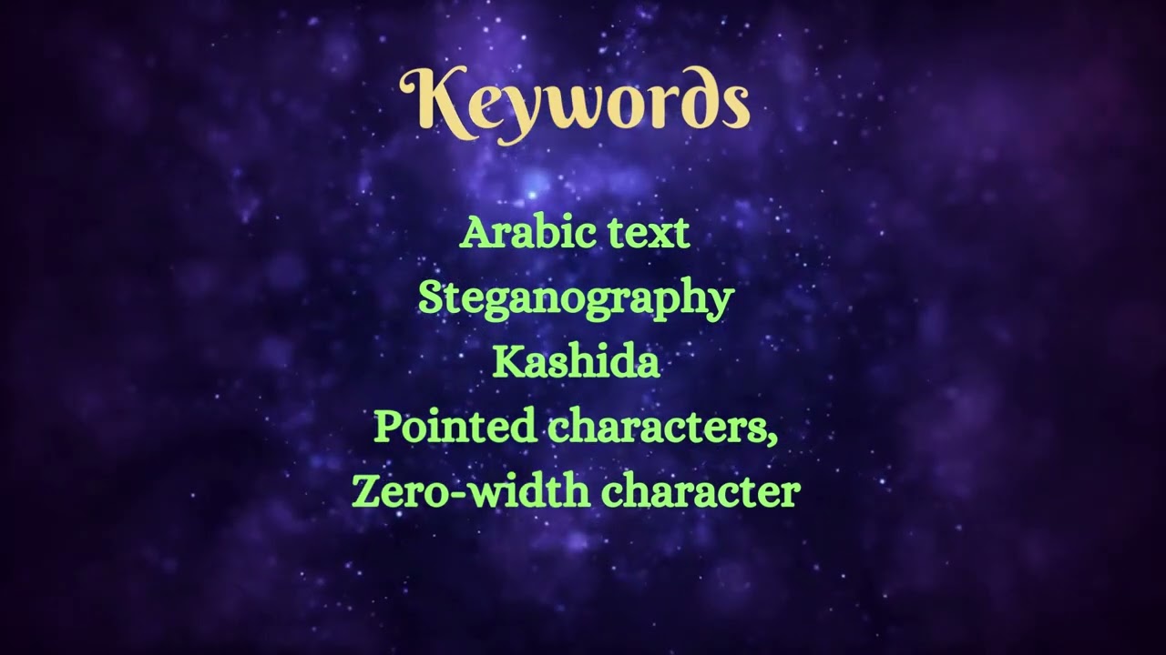 Enhanced Kashida Technique for Secure Arabic Text Steganography 📝