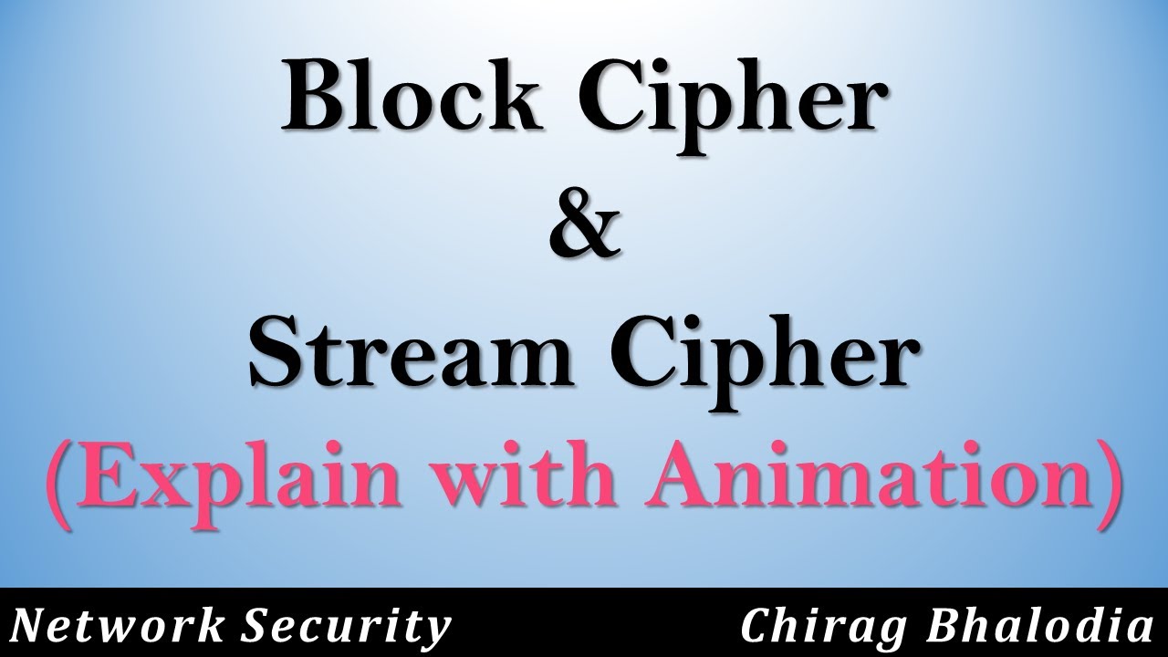 Block Cipher vs Stream Cipher Explained with Animation 🔐