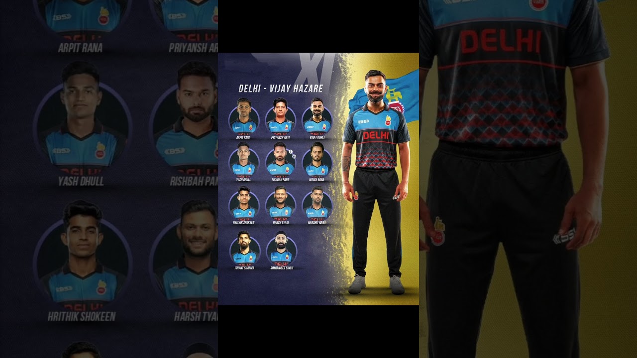 Delhi's Vijay Hazare XI Looks Strong, Kohli Returns Tomorrow 🏏
