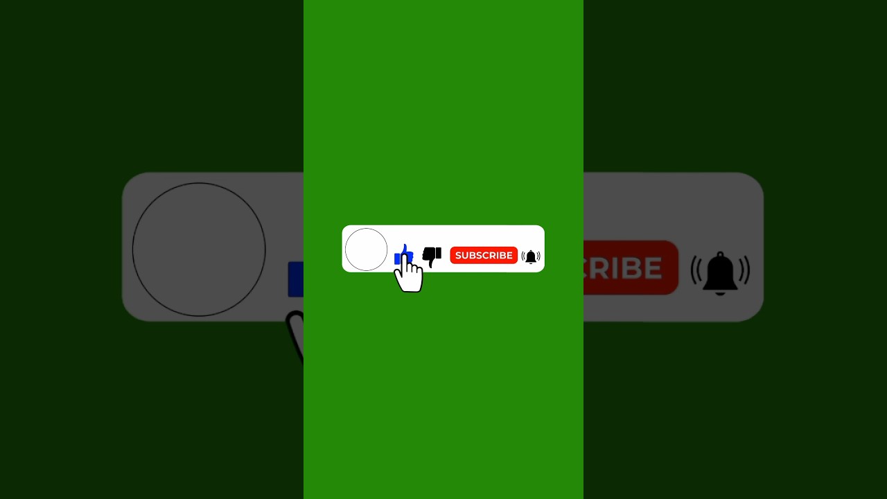 Green Screen Subscribe Button Animation 🎬