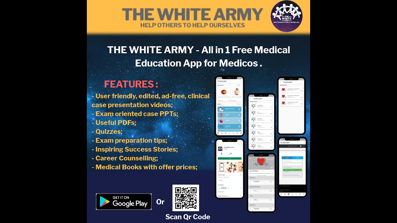 The White Army: Free All-in-One Medical Education App for Medicos 🚑