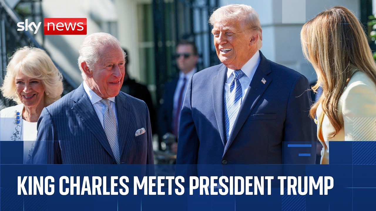 King Charles Welcomed by Trump at White House 🇺🇸