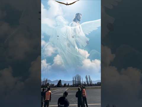Jesus and Angel love you papa jesus angel flying 😘✝️#shortvideo #ytshort #shorts