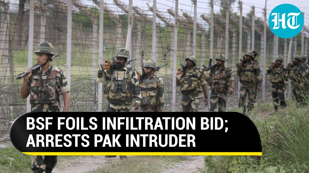 Pak Intruder Detected & Arrested at J&K Border 🚫