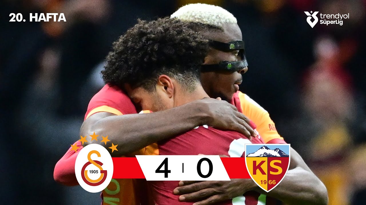 Galatasaray 4-0 Kayserispor Highlights | Süper Lig 2025/26