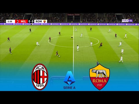 AC MILAN vs AS ROMA Live | Serie A 2025 | 02 November 2025 | Simulation PES 2021 Gameplay