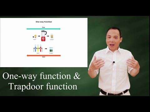 One - way function & trapdoor function in modern cryptography