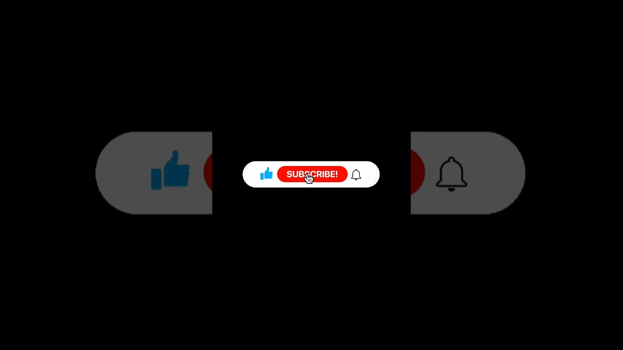Black Screen Subscribe Button With sound | Non Copyrighted | Like, Subscribe & Bell icon #shorts