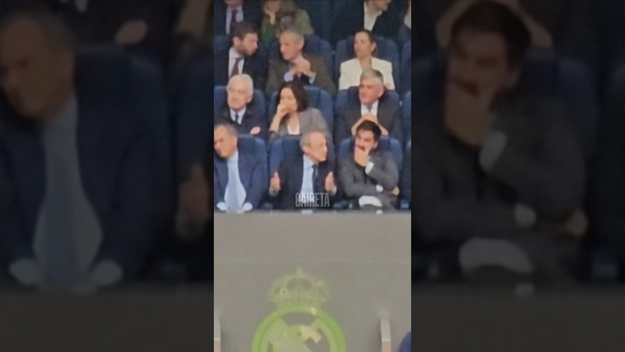 Florentino Pérez Reacción al Partido entre Real Madrid y Valencia en el Estadio Santiago Bernabéu
