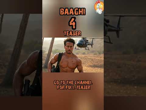 Baaghi 4 Teaser | Tiger Shroff New Movie 2025 | #trailer #shortfeed @tonitoonzkahaniyan