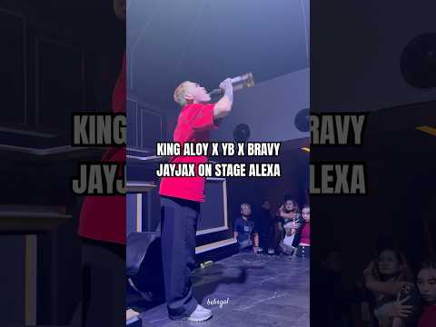 King aloy x yb x bravy x jayjax on stage alexa #mraloy #aloy #yb #jayjax