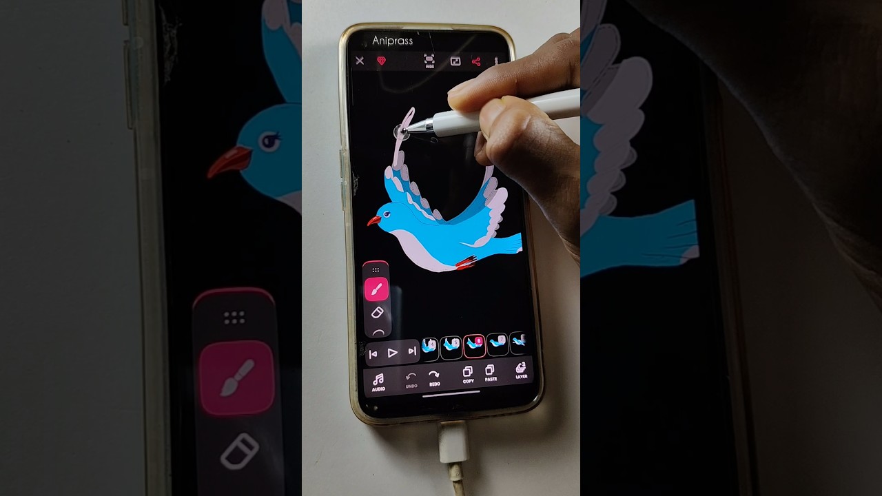 Stunning Flying Bird Animation on Mobile π± | Short & Creative