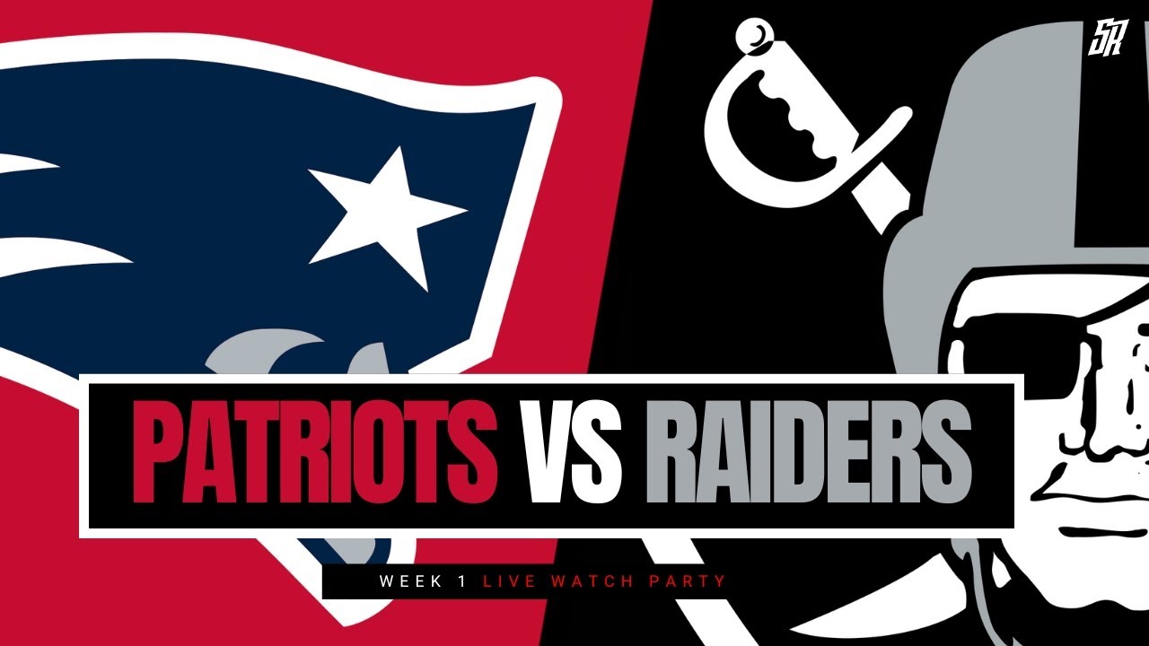 Raiders vs Patriots Week 1 Live Watch Party 🏈