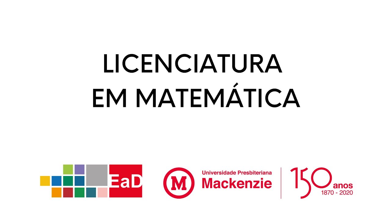 Licenciatura em Matemática EAD - Mackenzie 📚
