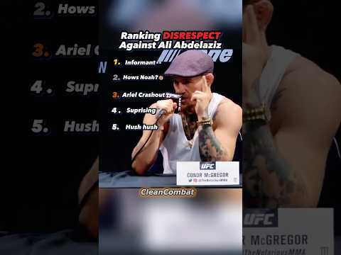 Ranking UFC FIGHTERS DISRESPECTING Ali Abdelaziz! 🫨🎤 #shorts #ufc