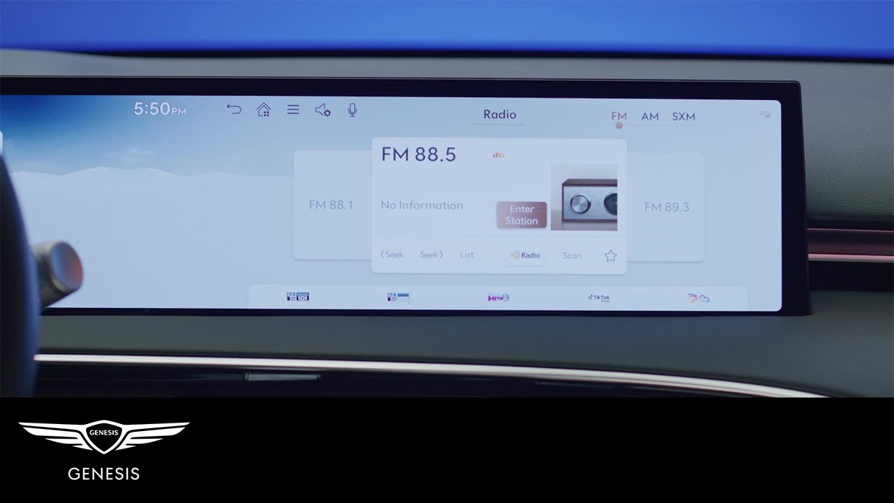 Guide to Using Radio & Sirius XM in Genesis (2025+)