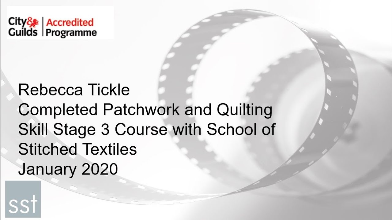 Rebecca Tickle Completes Patchwork & Quilting Course 🧵
