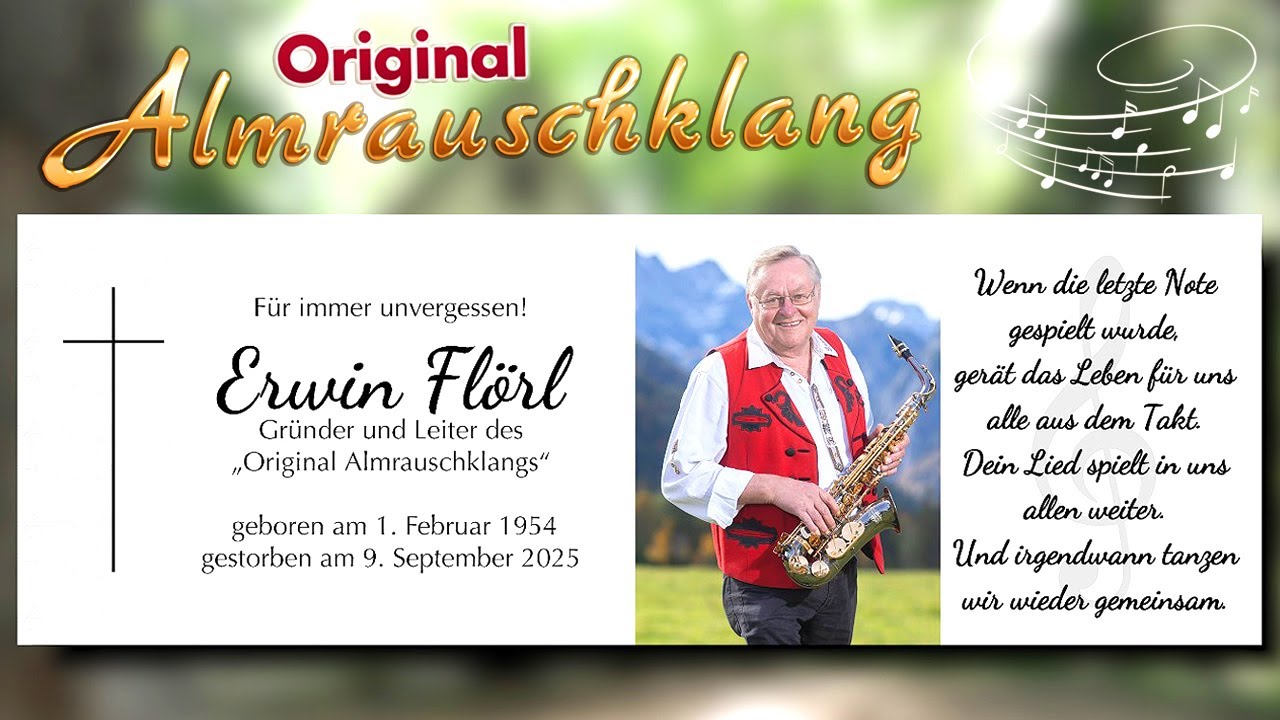 Traurige Erinnerung: Das letzte Musikvideo von Erwin Flörl, Gründer der Grünangerl-Kapelle 🎶