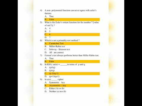 CS8792 / Cryptographic and network security / Unit -3 (30 MCQ ) important Questions with answers..