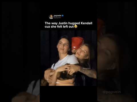 The way Justin Bieber hugged Kendall Jenner cuz she felt left out 😭 | Hailey Bieber |