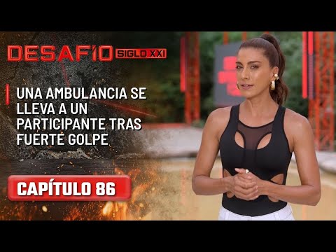Una ambulancia se lleva a un participante tras fuerte golpe - Capítulo 86 | Desafío del Siglo