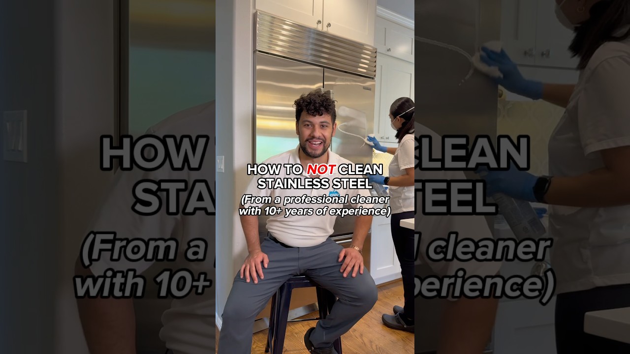 How to NOT clean stainless steel from a professional cleaner with 10 years experience #cleaninghacks