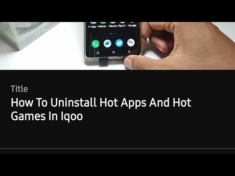 Uninstall Hot Apps & Games on iQOO 📱