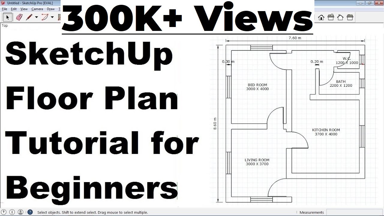 SketchUp Floor Plan Tutorial for Beginners π