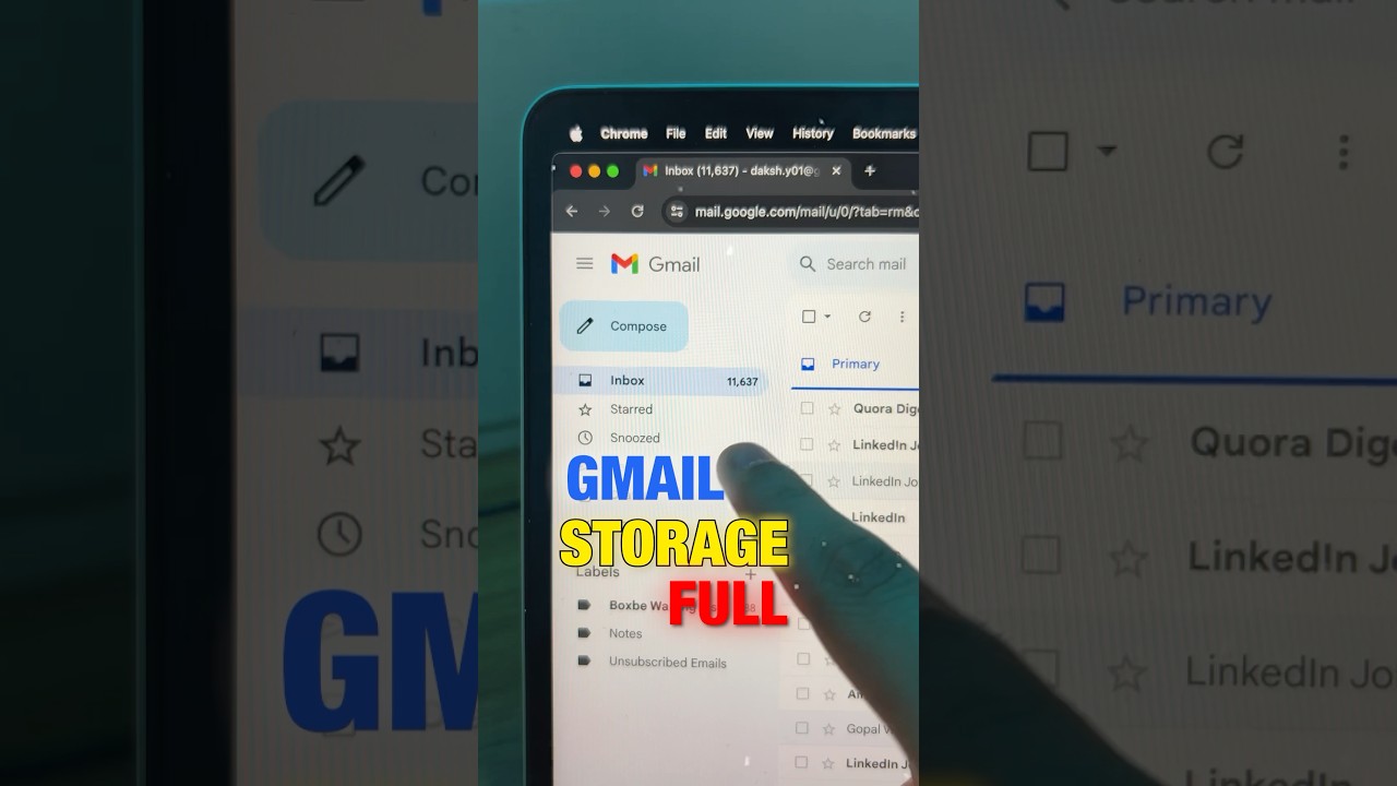 Clear Your Gmail Storage in 15 seconds…..