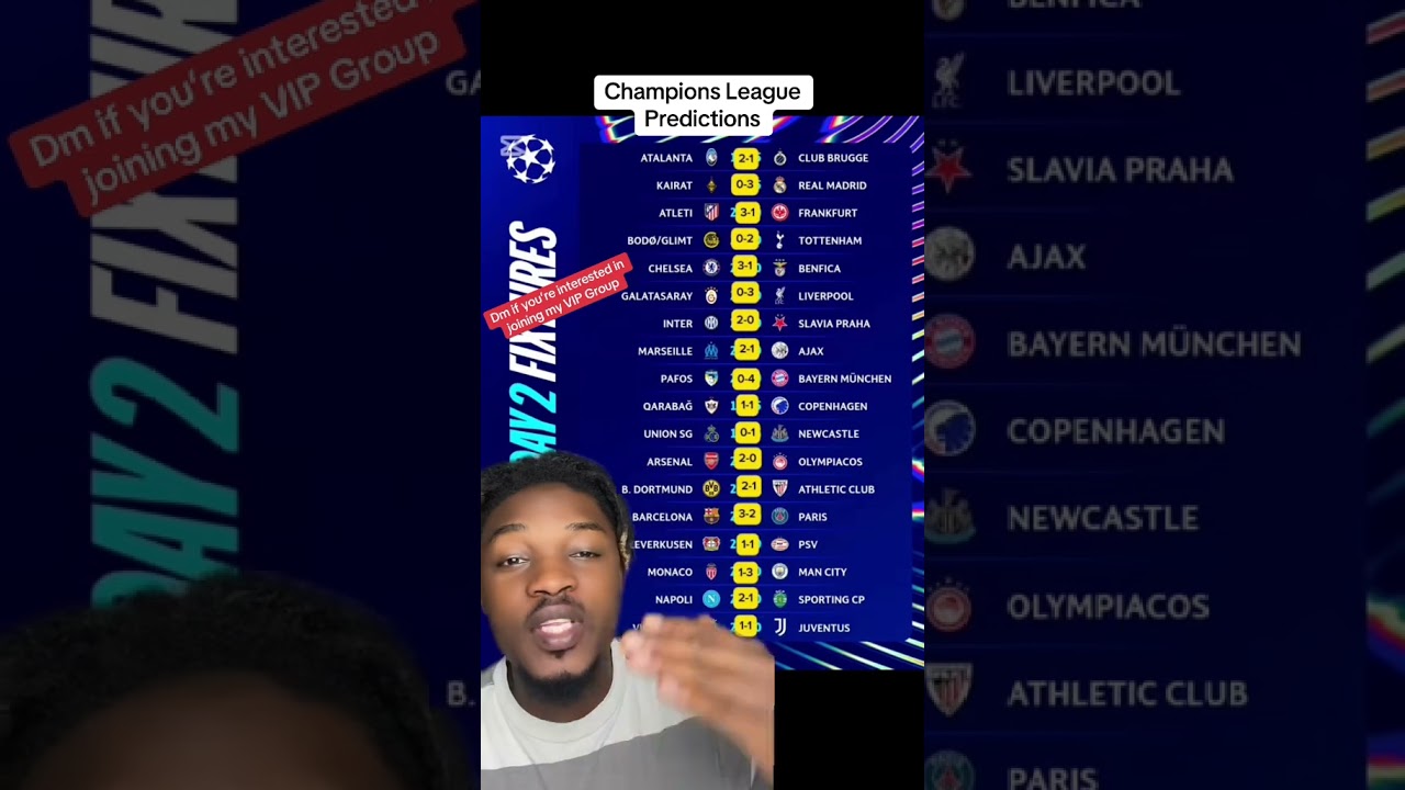 Champions League Predictions ⚽