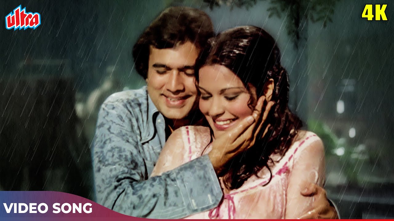 Rajesh Khanna & Zeenat Aman in Bheegi Bheegi Raaton Mein (4K) 🎶