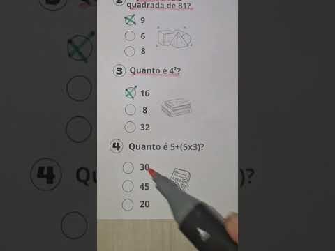 Teste seus conhecimentos em matemática 🧠📚 #quiz #quiztime #charadasfaceis #matemática