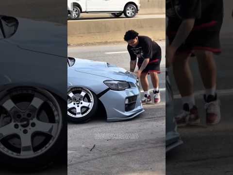 Subaru Stanced ЁЯдС Silver Camber ЁЯШО #automobile #subaru #toyotasupra #jdm #cars