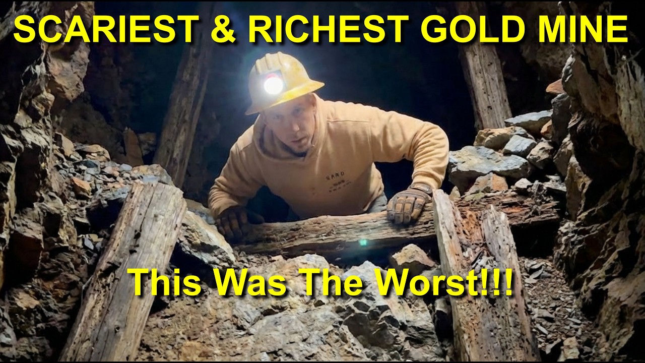 THE SCARIEST & RICHEST GOLD MINE I'VE EVER FOUND | Wire Gold & Collapsing Back