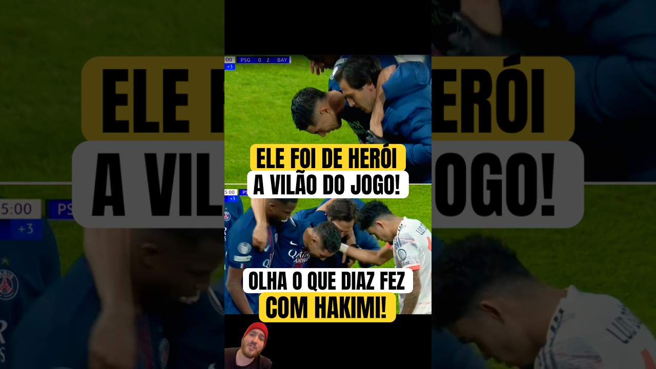 Luiz Diaz Expulso Após Entrada Polêmica em Hakimi ⚽️