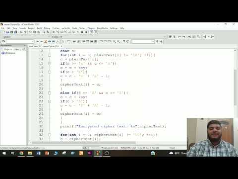 Caesar Cipher encryption and decryption program in c.